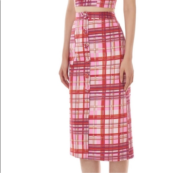 Amur | Women’s Plaid Shawn Skirt | Size 6 pencil - Picture 4 of 7